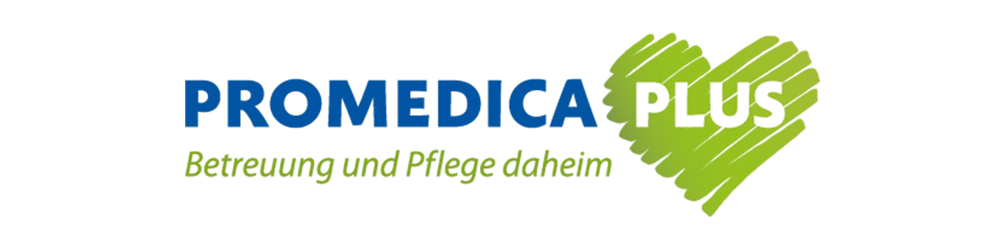 Das Logo der PROMEDICA PLUS Betreuung und Pflege daheim